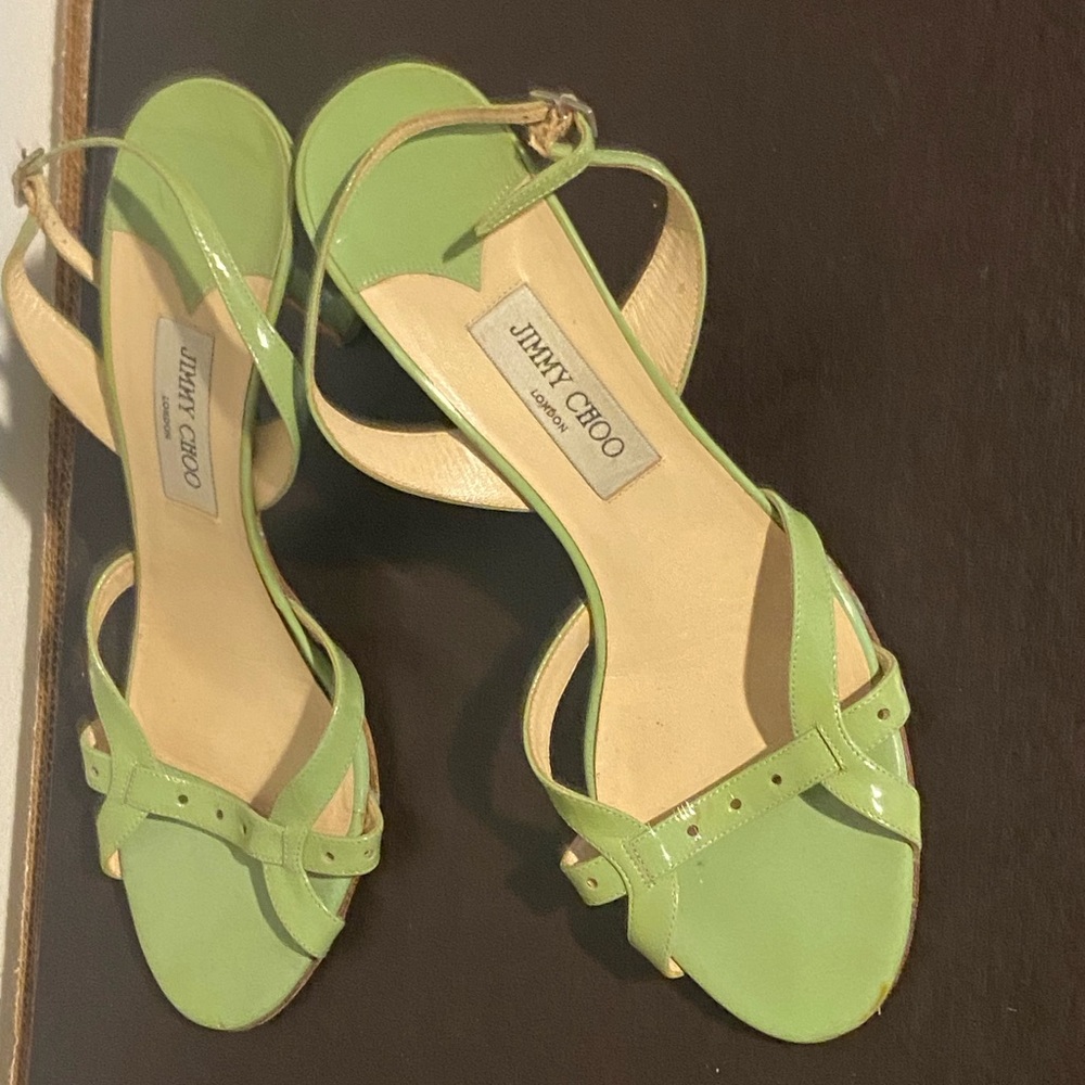 Jimmy choo green sandals sz 42